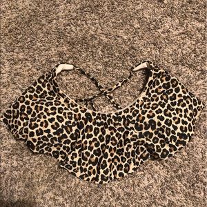 Cheetah print bikini top
